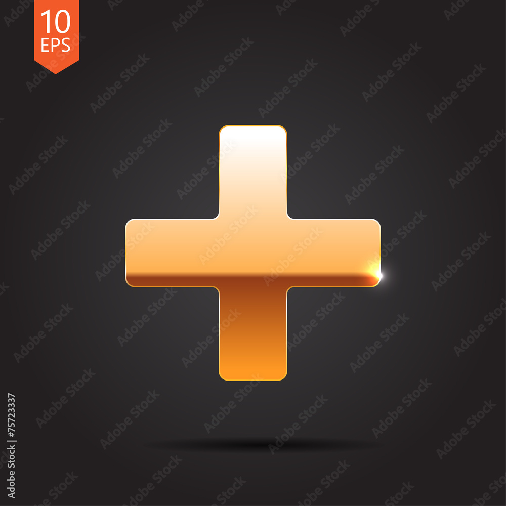 Obraz premium Vector cross icon. Eps10