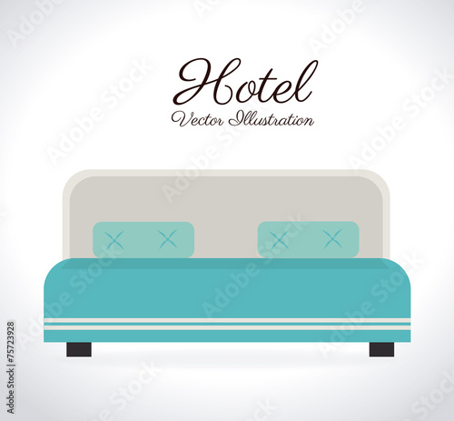 Hotel design over white background vector illustration