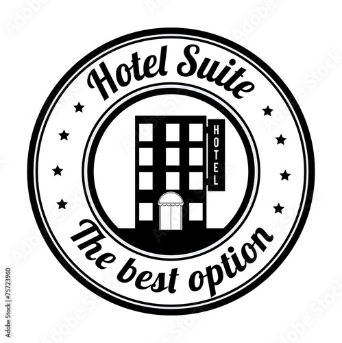 Hotel design over white background vector illustration