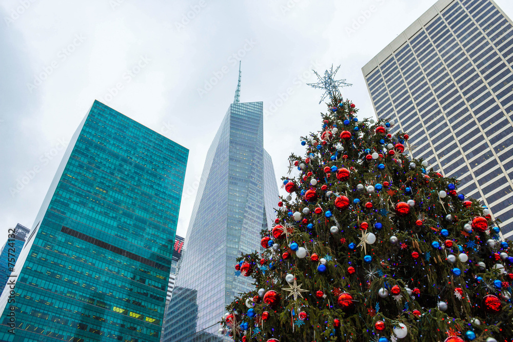 Fototapeta premium New York Christmas Tree