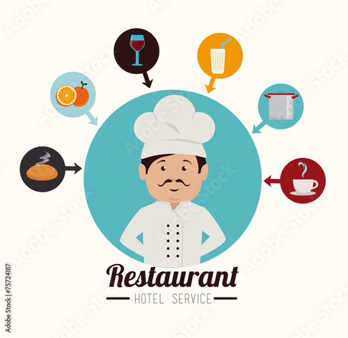 Hotel design, vector illustration.