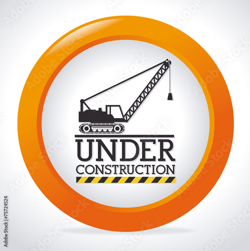 Construction design, vector illustration.