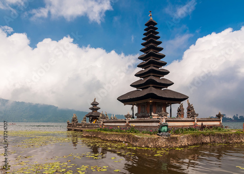 Pura Ulun Danu temple on a lake Bratan, Bali, Indonesia