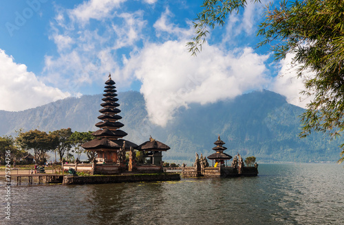 Pura Ulun Danu temple on a lake Bratan  Bali  Indonesia
