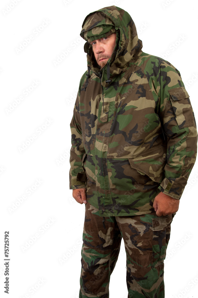 Man in Camouflage Man in Camouflage