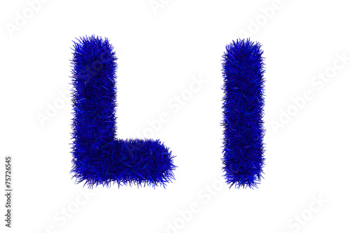 blue grass letters  upper and lowercase