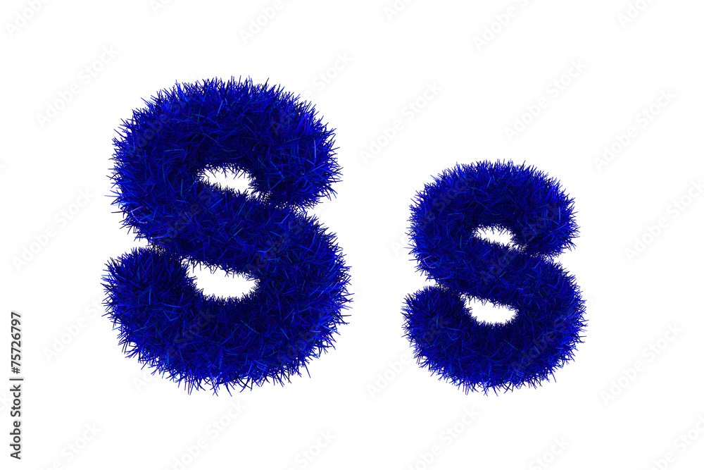 blue grass letters, upper and lowercase 