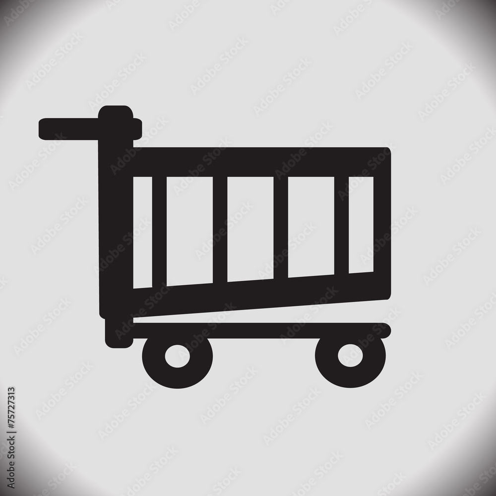 Shopping cart icon vector illustration Shopping cart icon vector illustration