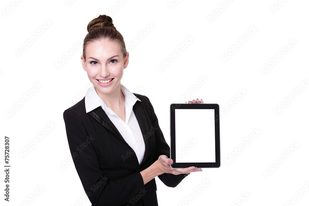 Business Woman or teacher using tablet pc Business Woman or teacher using tablet pc