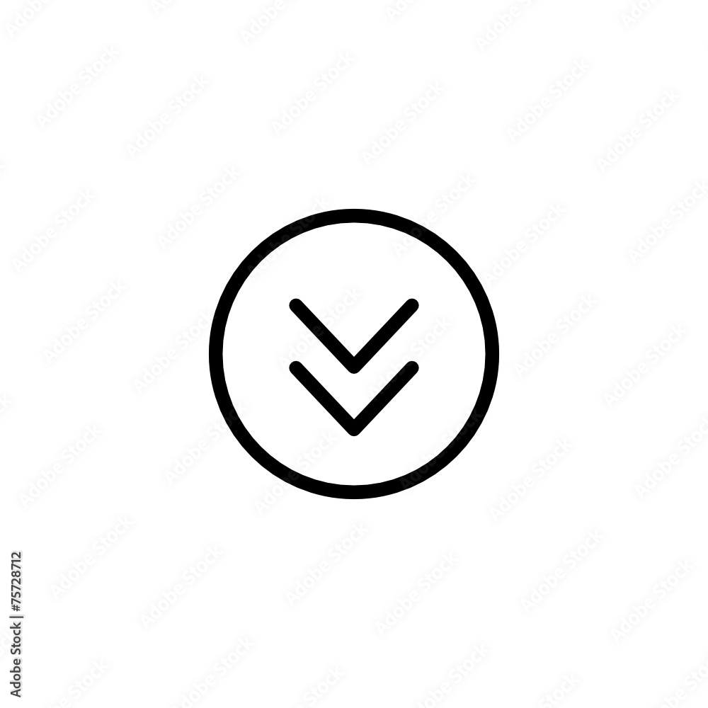Bottom - Trendy Thin Line Icon Bottom - Trendy Thin Line Icon