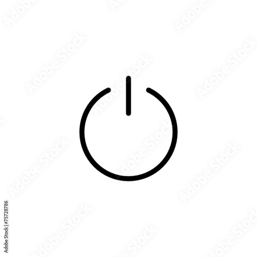 Power Trendy Thin Line Icon