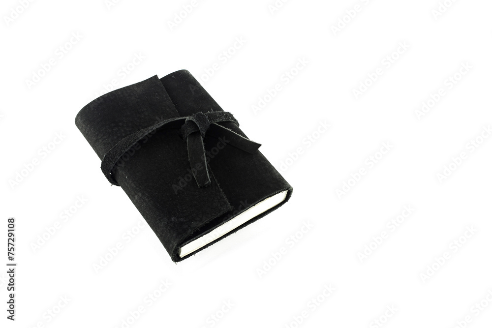 Leather notebooks isolated on white Leather notebooks isolated on white