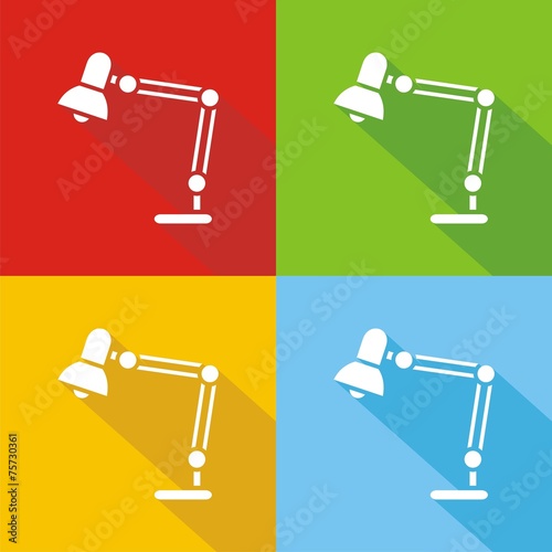 Iconos flexo colores sombra