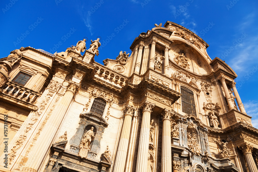 Cathedral  of Saint Maria in Murcia.  Spain