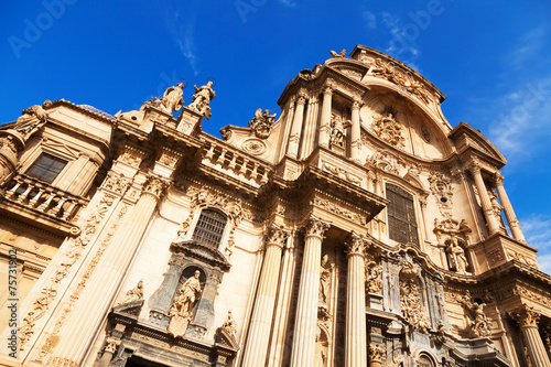 Cathedral  of Saint Maria in Murcia.  Spain photo