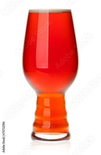 Canvas Print Glass of IPA ale