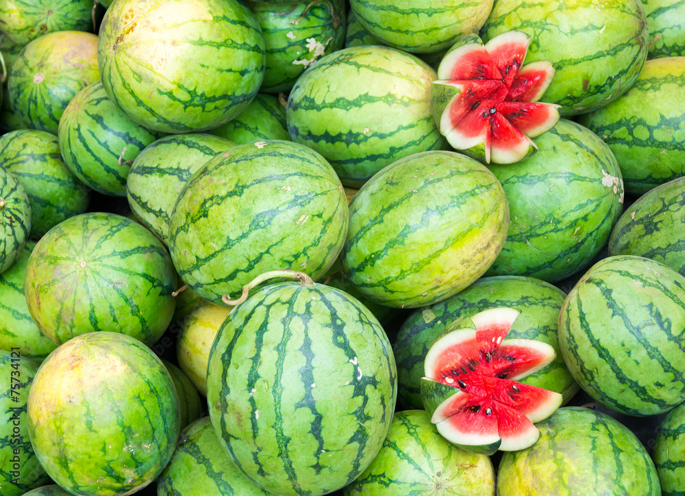 Fresh watermelons