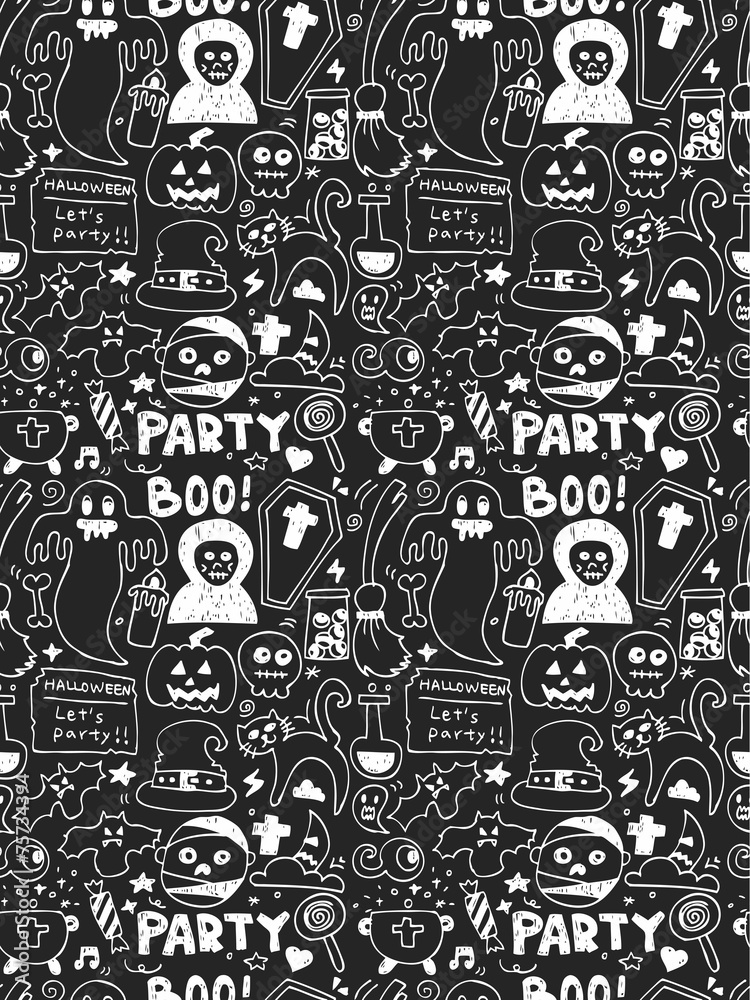 Halloween elements doodles hand drawn line icon, eps10 Halloween elements doodles hand drawn line icon, eps10