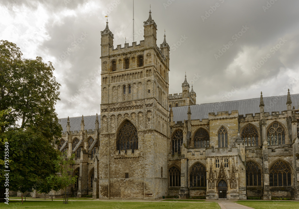 Fototapeta premium St. Peter Cathedral side, Exeter