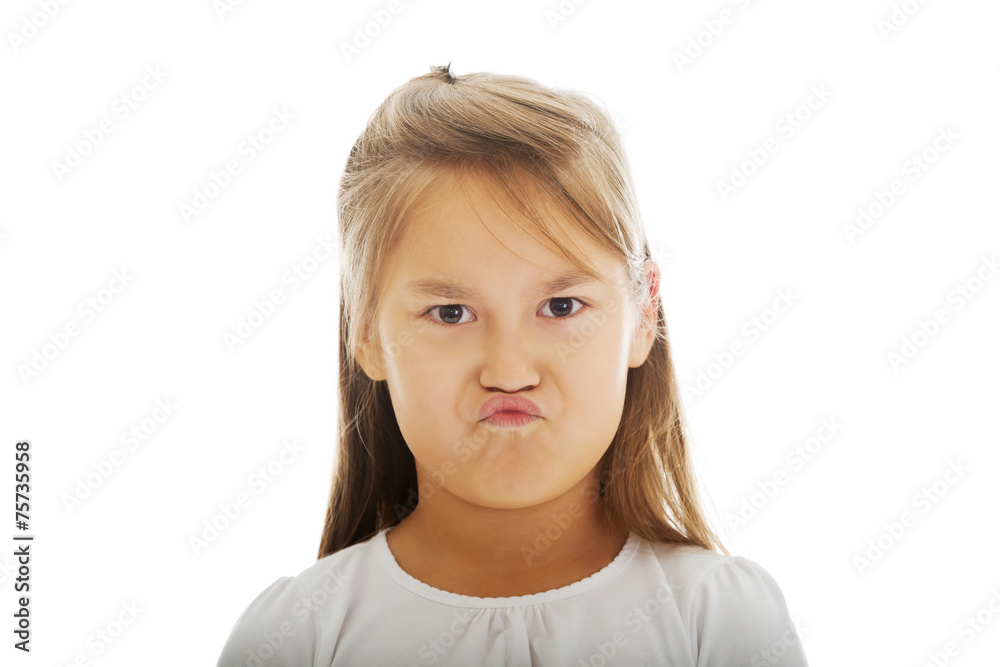 Angry little girl