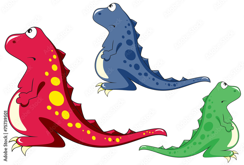 Obraz premium Sad dinosaur