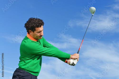 Male Golf Swing