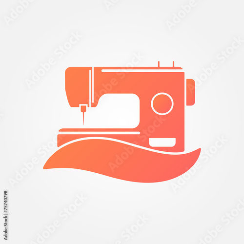 Sewing Machine Logo - vector symbol