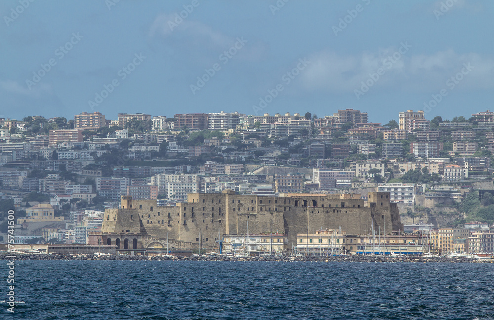 View to Naples from the sea