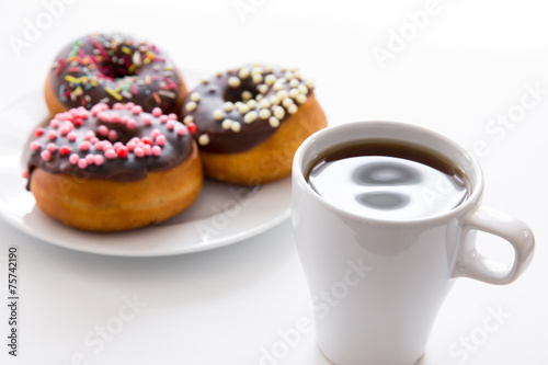 Kaffee und Donuts