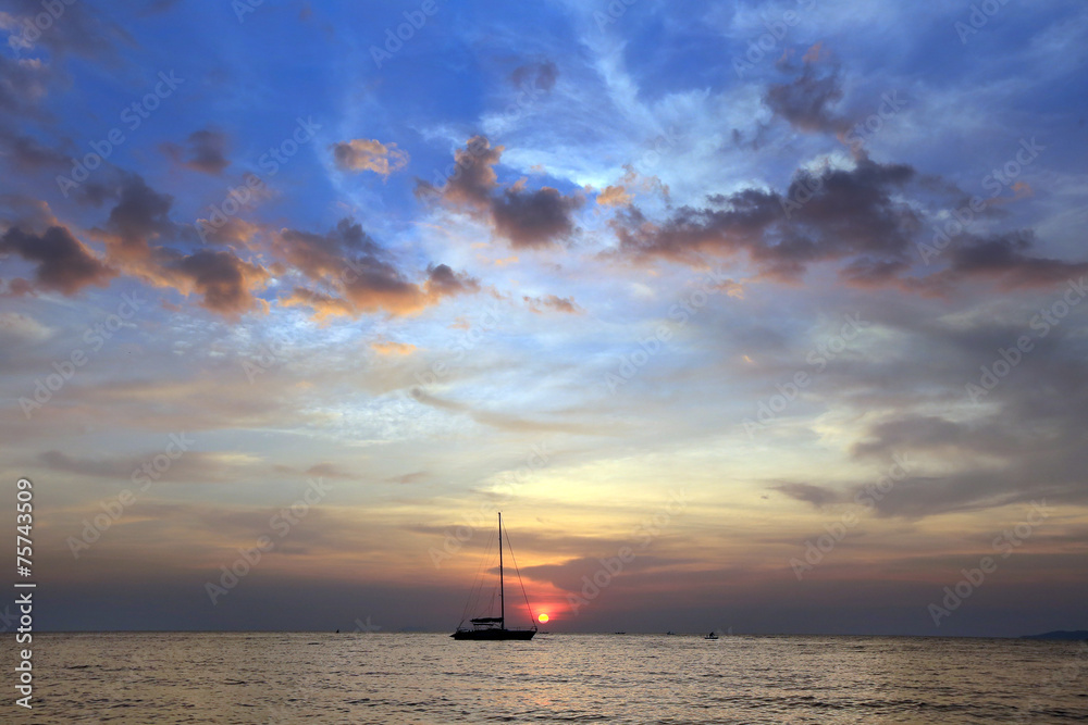 Fototapeta premium sea sunset