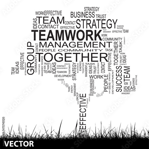 Vector conceptual business word cloud
