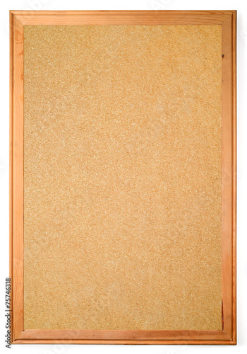 blank corkboard