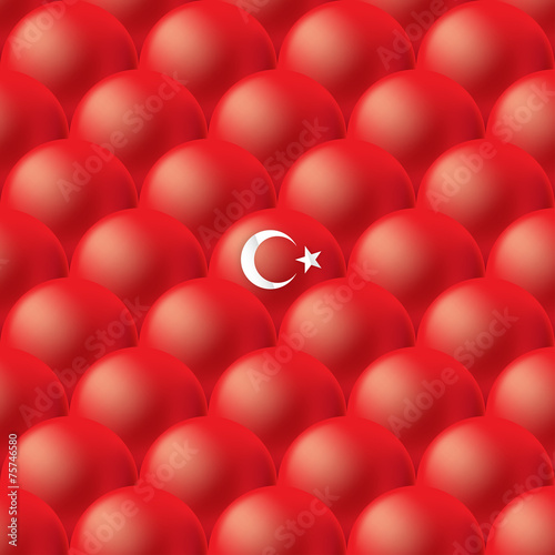 İllüstrasyon; Arka Plan / Doku / Türk Bayrağı