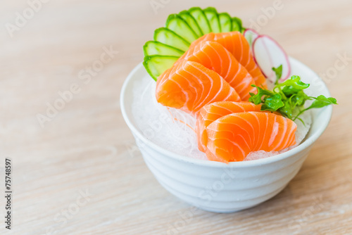 Salmon sashimi
