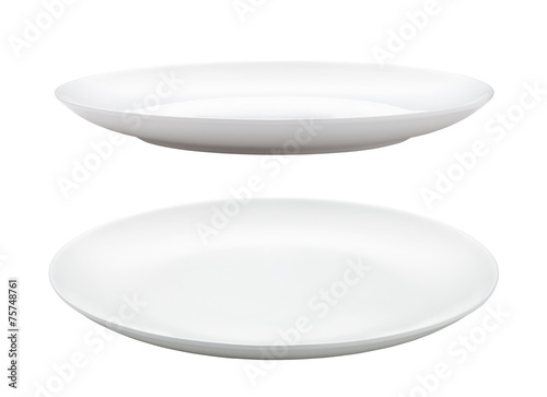 Fotografie, Obraz empty plate isolated on white