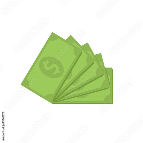 Dollar banknotes icon