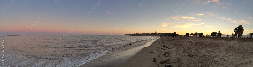 Panorama vom Strand in Santa Barbara, Kalifornien Panorama vom Strand in Santa Barbara, Kalifornien