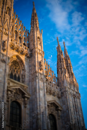 Duomo of Milan - detail - tilt shift effect