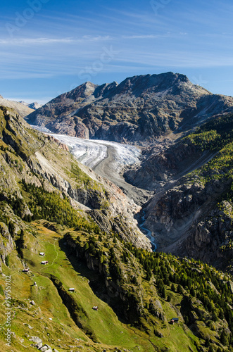 Sicht auf Aletschgletscher