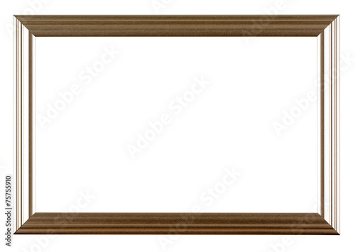 Empty frame isolated on white