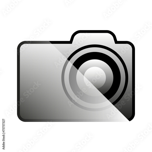 Icon camera, vector illustration. photo