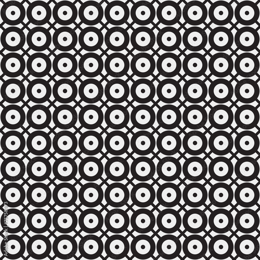 Abstract minimalistic black and white pattern, rounds and dots Abstract minimalistic black and white pattern, rounds and dots