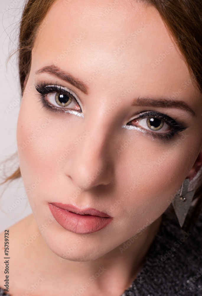 Fototapeta premium beauty portrait of a young grey eyed woman