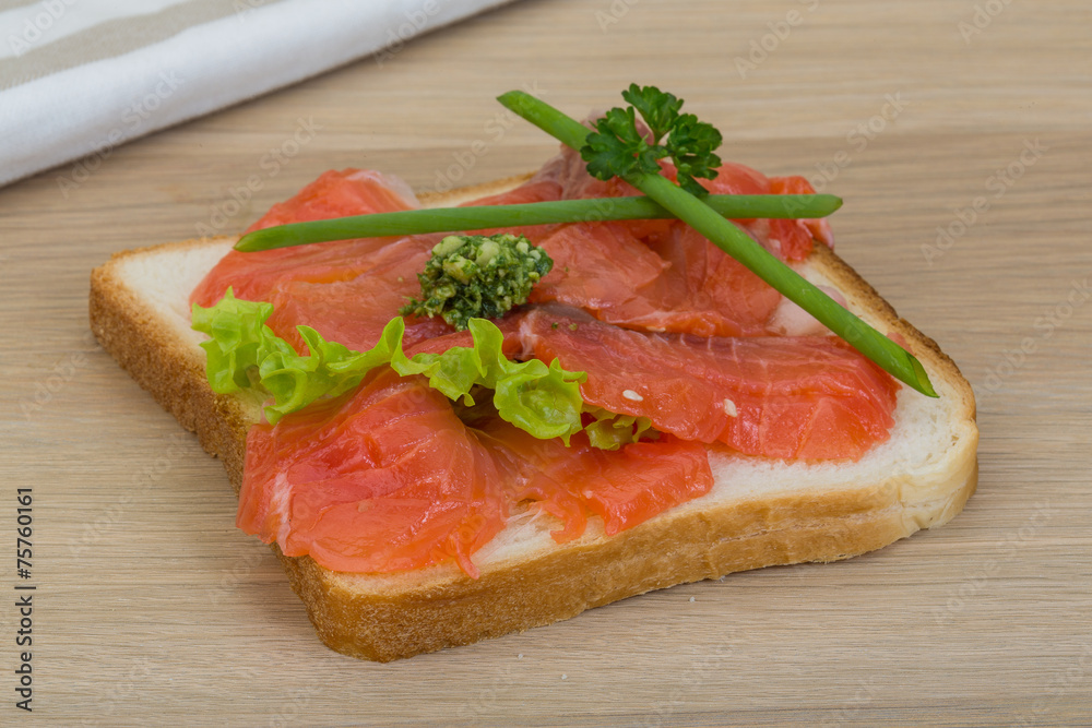 Salmon sandwich Salmon sandwich