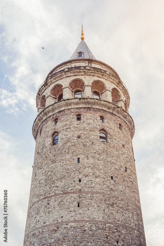 Galata Tower - Istanbul. View from below