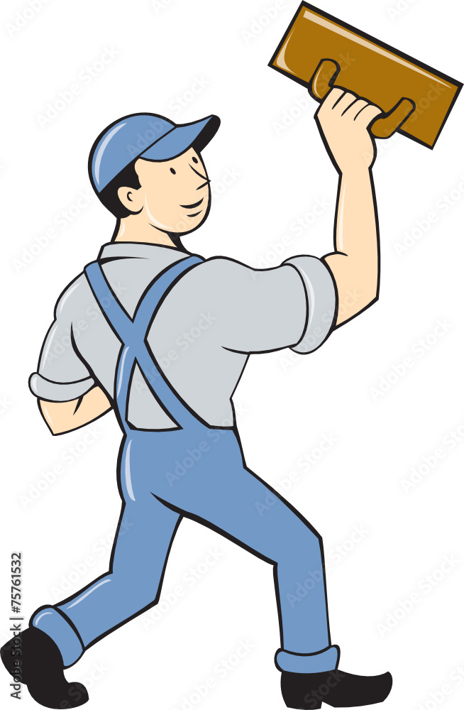 Plasterer Masonry Trowel Cartoon Plasterer Masonry Trowel Cartoon