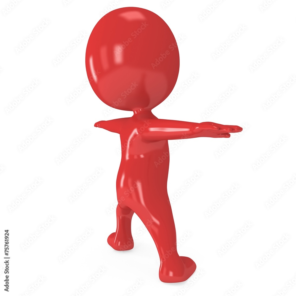 3d man doing yoga exercise 3d man doing yoga exercise