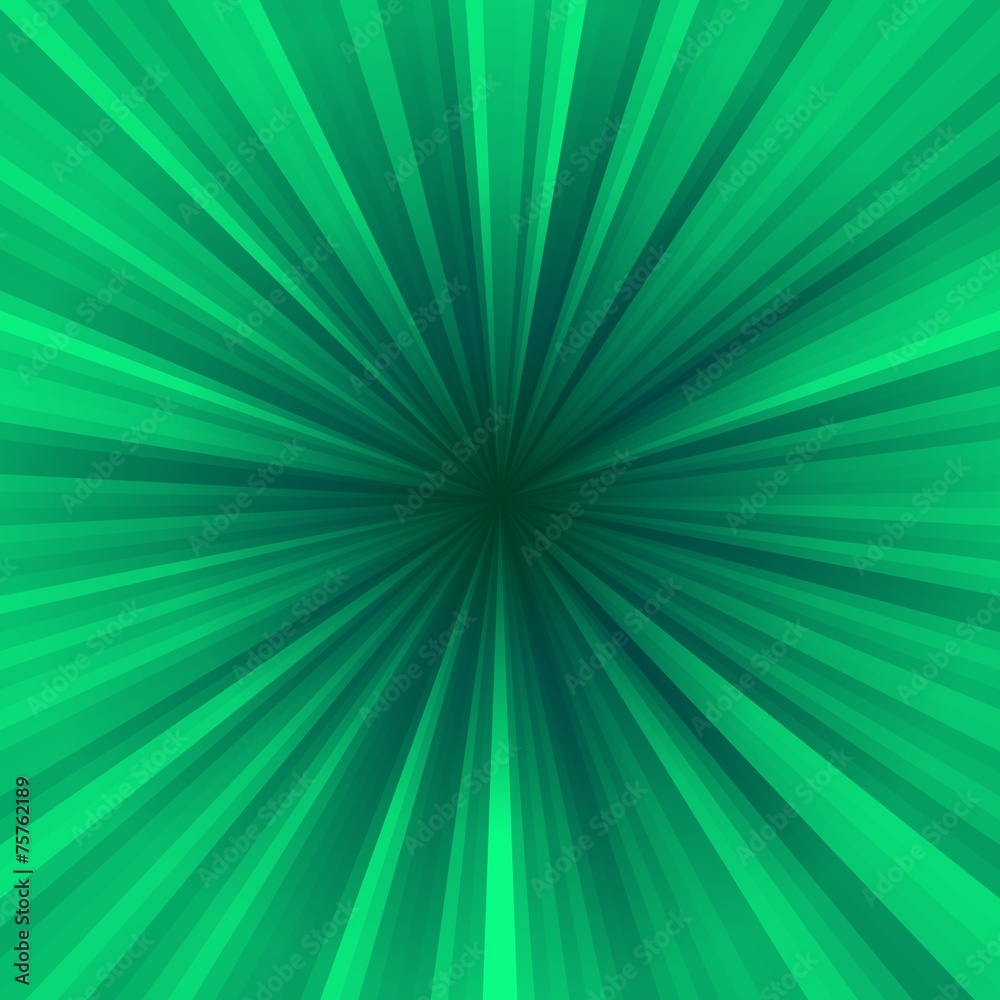 Green centralized rayed background Green centralized rayed background