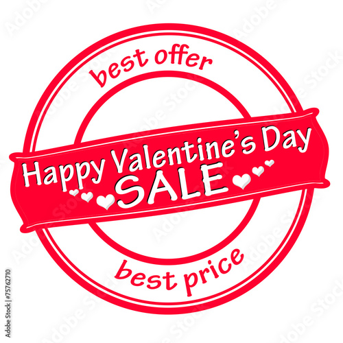 Happy Valentine day sale
