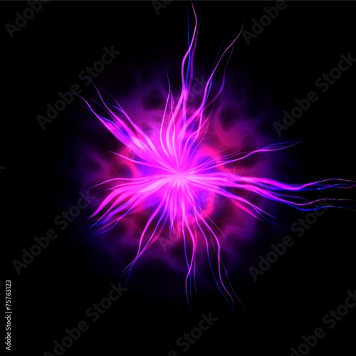 Pink electric discharge - computer generated abstract background